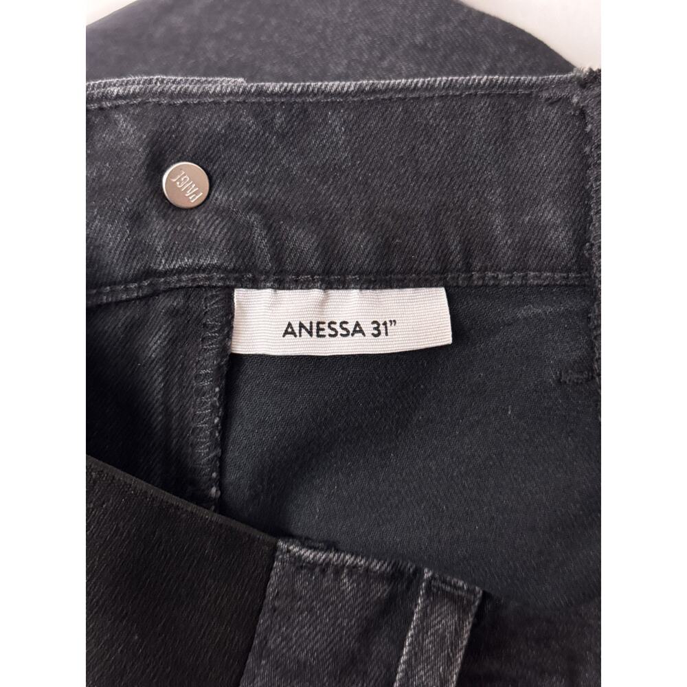 Paige Anessa Jeans 25 Maternity Womens High Rise Wide Leg Black Wash - Picture 9 of 9